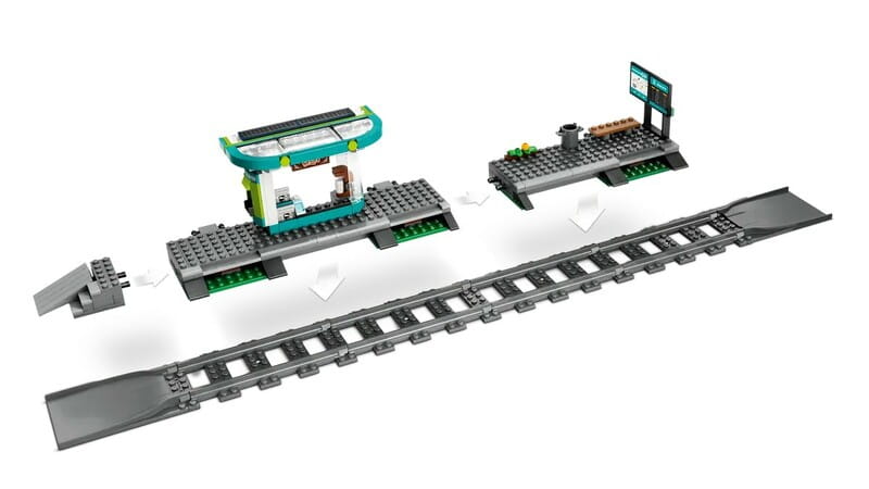 Конструктор LEGO Трамвай та вокзал у центрі міста (60423)