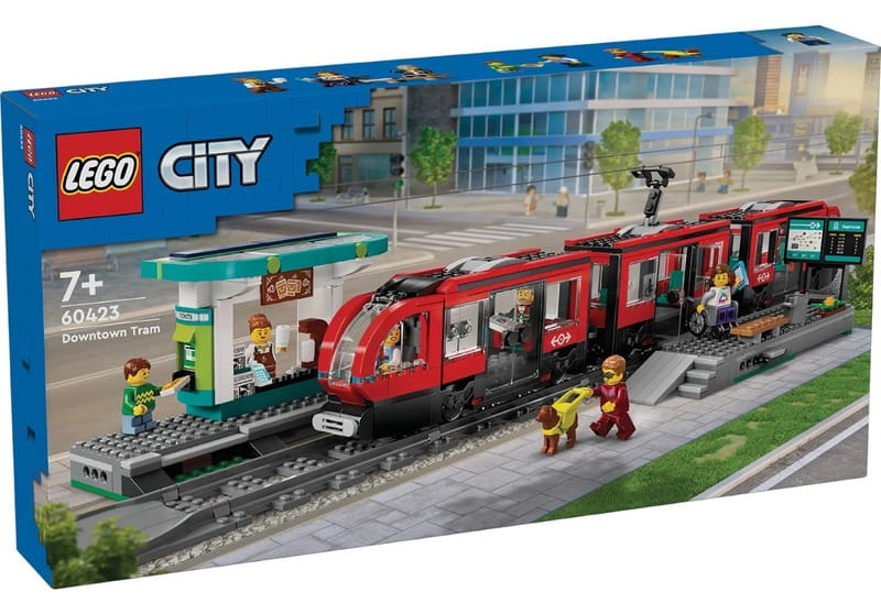 Конструктор LEGO Трамвай та вокзал у центрі міста (60423)