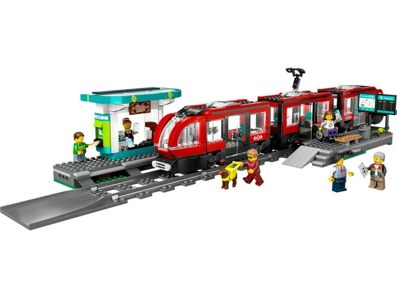 Конструктор LEGO Трамвай та вокзал у центрі міста (60423)