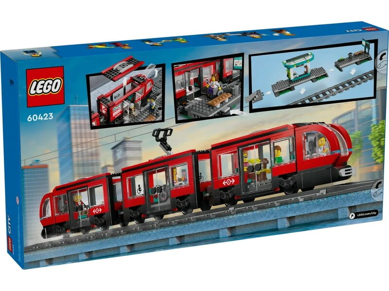 Конструктор LEGO Трамвай та вокзал у центрі міста (60423)