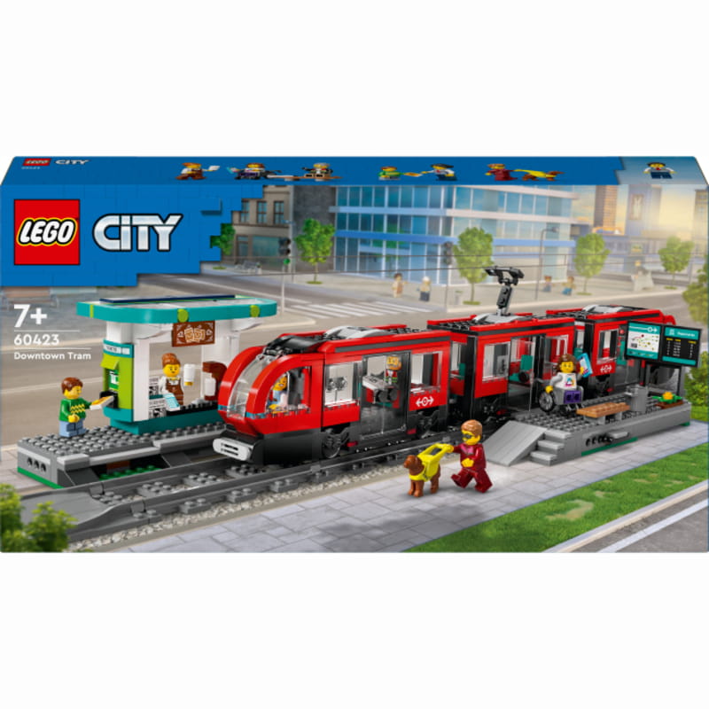 Конструктор LEGO Трамвай та вокзал у центрі міста (60423)