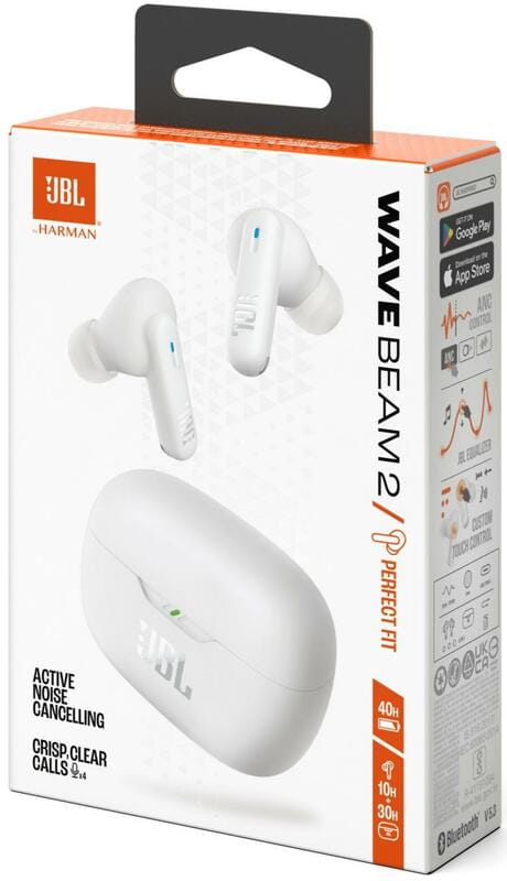 Bluetooth-гарнитура JBL Wave Beam 2 White (JBLWBEAM2WHT)