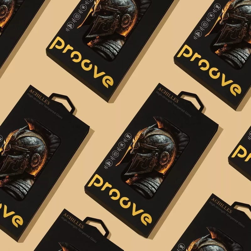 Защитное стекло Proove Achilles для Apple iPhone 14 Pro/15/16 Black (PGPAIP14P001)