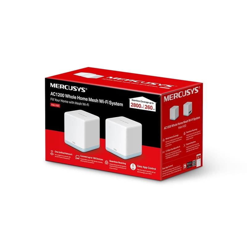 WiFi Mesh-система Mercusys Halo H30 (2-pack)
