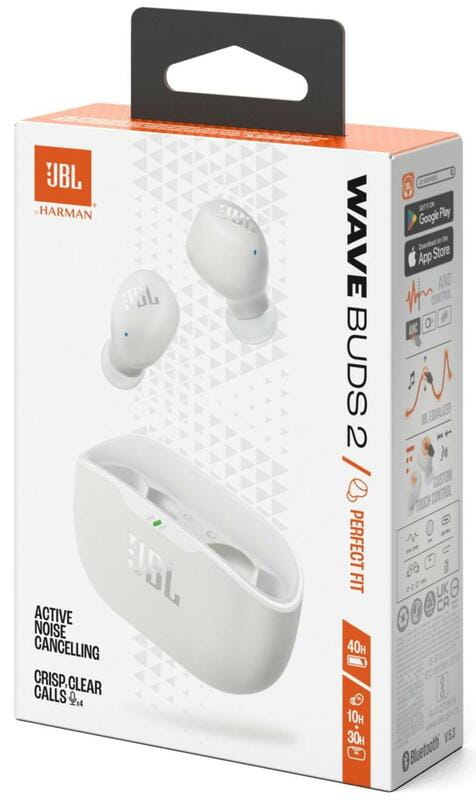Bluetooth-гарнитура JBL Wave Buds 2 White (JBLWBUDS2WHT)