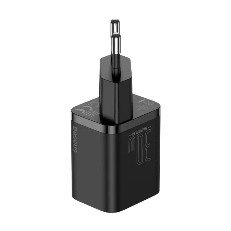 Сетевое зарядное устройство Baseus (1USB-C) 30W Super-Si EU Black (CCSUP-J01)