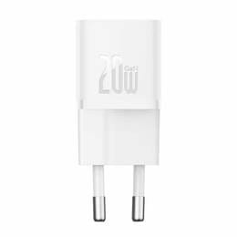 Мережевий зарядний пристрій Baseus GaN5 FC mini 1C (1USB-C) 20W White (CCGN050102)