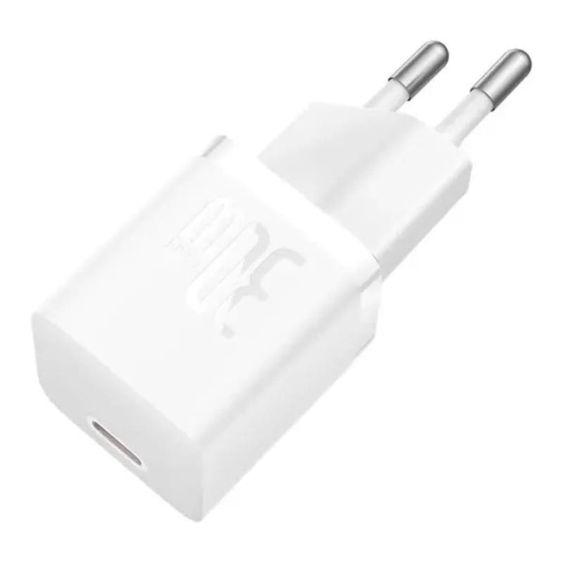 Мережевий зарядний пристрій Baseus GaN5 FC mini 1C (1USB-C) 30W White (CCGN070502)