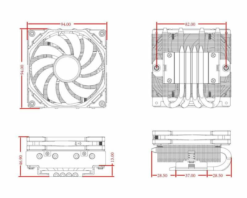 Кулер процессорный ID-Cooling IS-40-XT Black