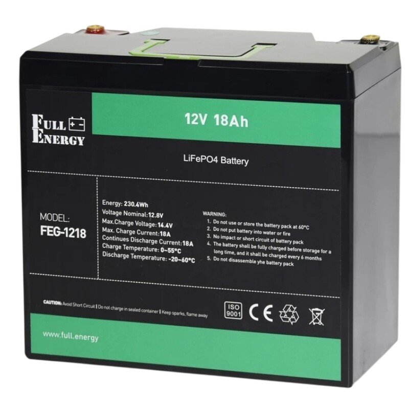 Акумуляторна батарея Full Energy FEG-1218 12V 18AH (FEG-1218) LiFePO4