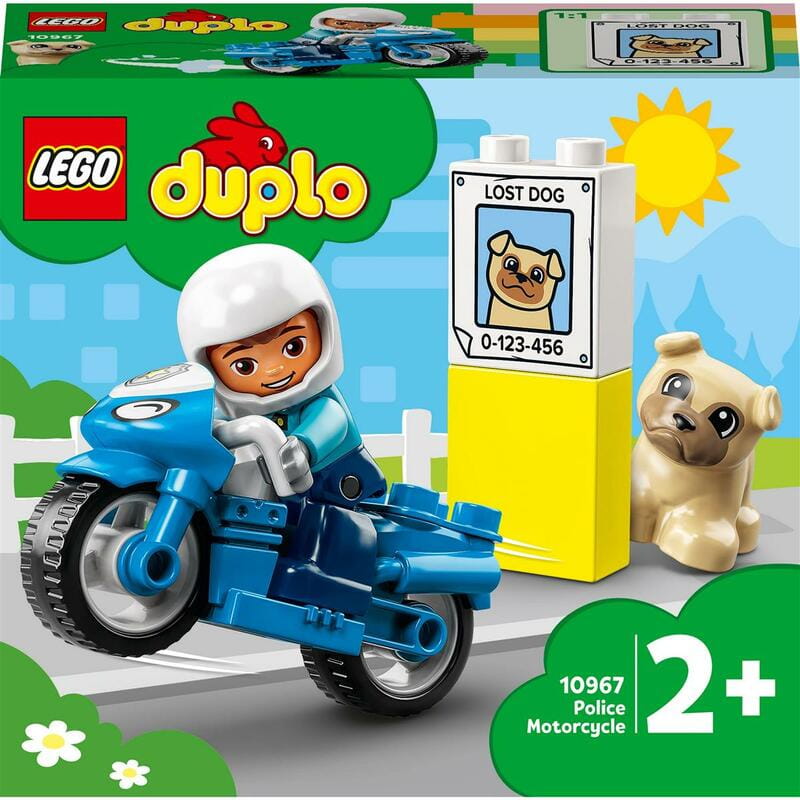 Конструктор LEGO Duplo Town Поліцейський мотоцикл (10967)