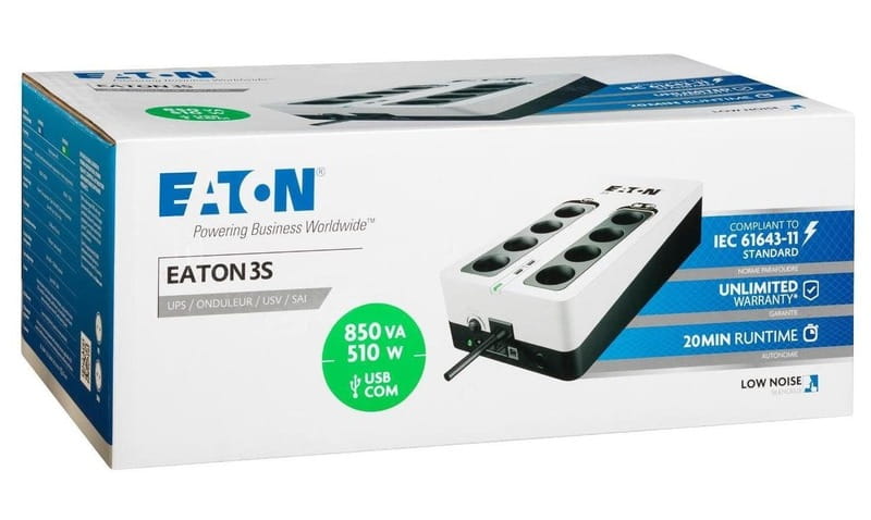 ИБП Eaton 3S Gen2, 850VA/510W (3S850D)