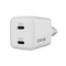 Фото - Сетевое зарядное устройство Canyon CU35CC GaN (2USB, 1A) PD White (CNS-CUW35CC) | click.ua