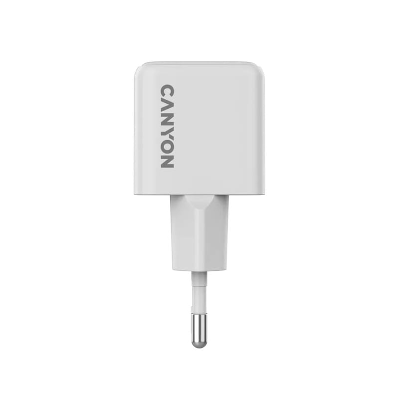 Сетевое зарядное устройство Canyon CU20C GaN (1USB, 0.6A) PD White (CNS-CUW20C)