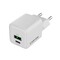 Фото - Сетевое зарядное устройство Canyon CU20AC GaN (2USB, 0.6A) PD, QC 4.0 White (CNS-CUW20AC) | click.ua