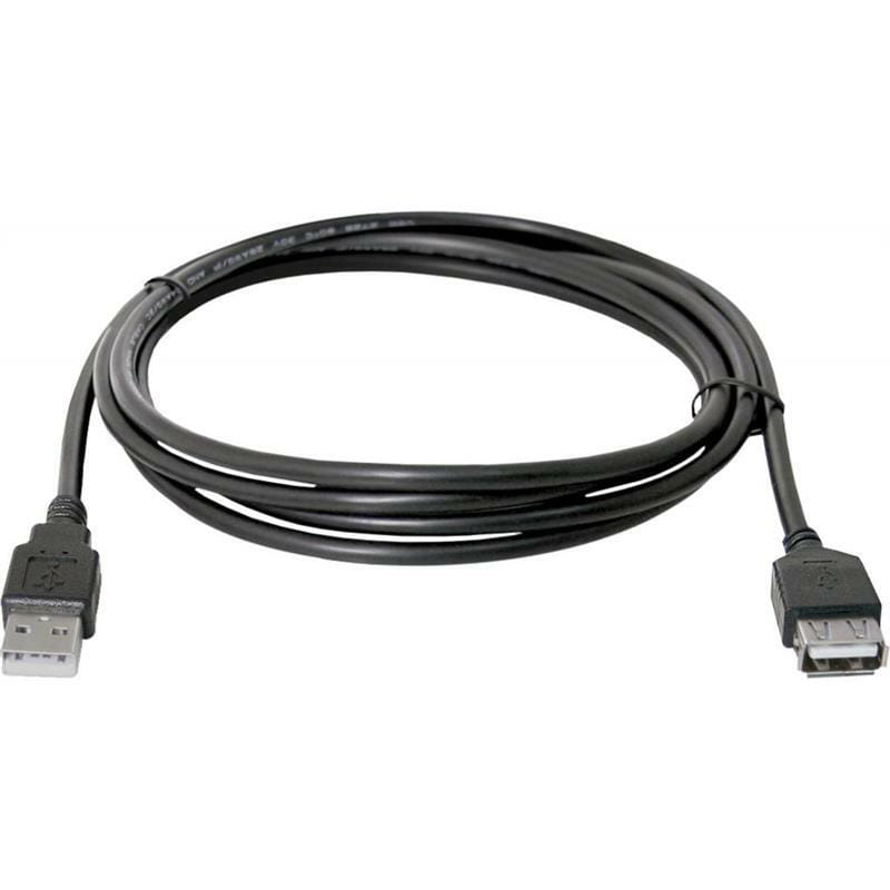 Кабель Defender USB02-06 USB 2.0 AM-AF 1.8 м, черный (87456)