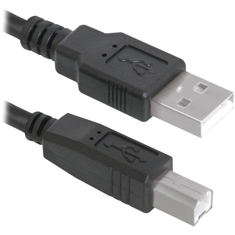 Кабель Defender USB04-10 USB 2.0 AM-BM 3 м, черный (83764)