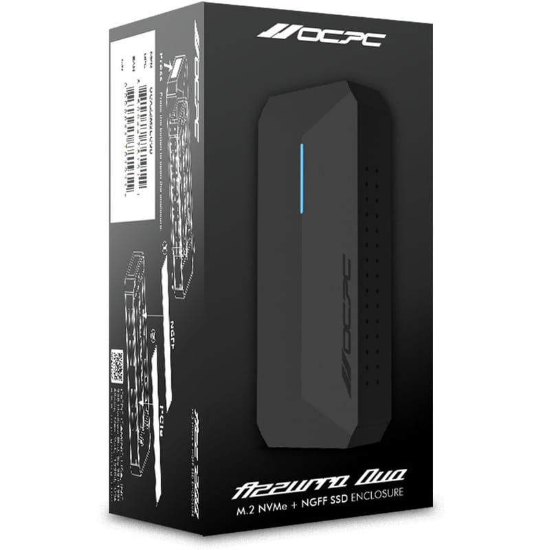 Внешний карман OCPC Azzurro Duo NVMe PCIe M.2 to USB 3.1 (OCAZZM2ECSD)