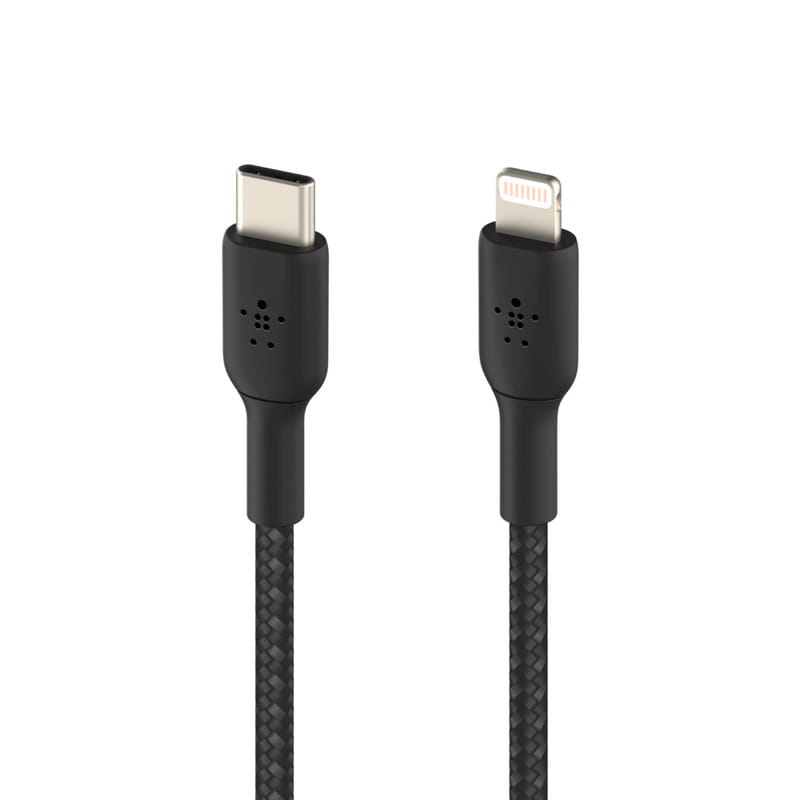 Кабель Belkin USB Type-C-Lightning, 1м Black (CAA004BT1MBK)