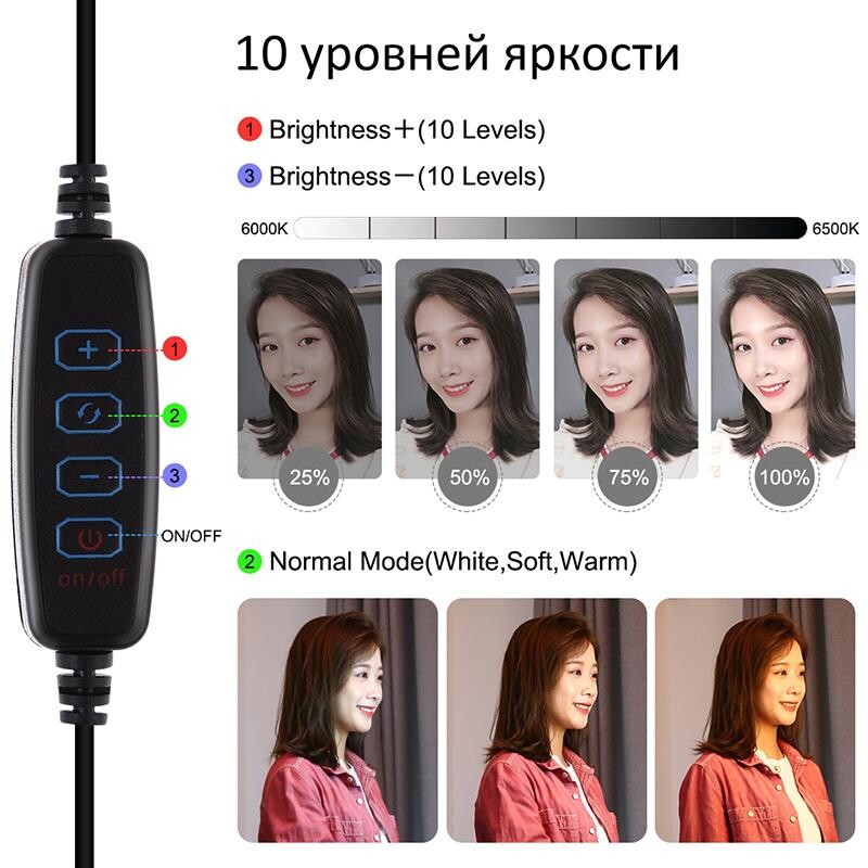 Кольцевая USB LED-лампа Puluz PU407 11.8" (PU407)