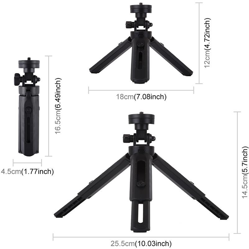 Кільцева USB LED-лампа Puluz PKT3058B 4.7" + штатив 12 см (PKT3058B)