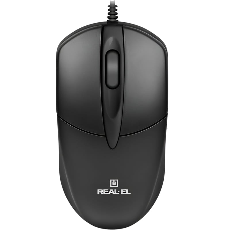 Миша REAL-EL RM-214 Black (EL123200039)