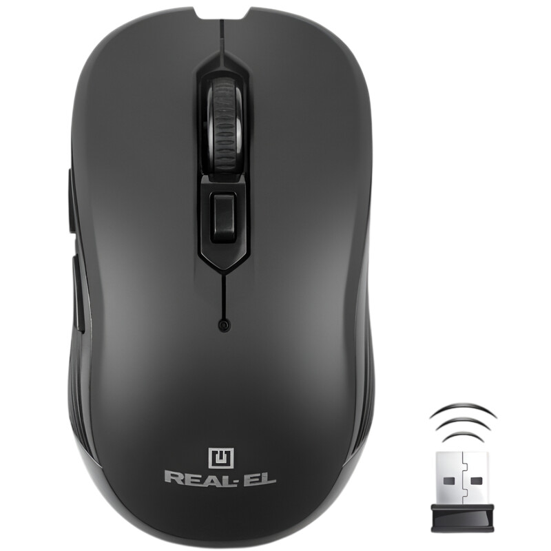 Миша бездротова REAL-EL RM-331W Black
