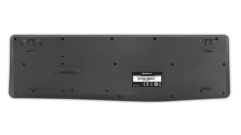 Комплект (клавіатура, миша) бездротовий REAL-EL Kit 551W Black