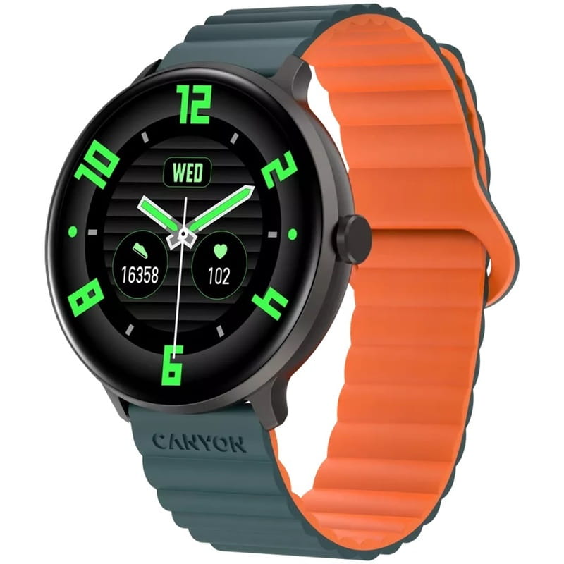 Смарт-часы Canyon Jacky SW-69 Green Orange (CNS-SW69BG)