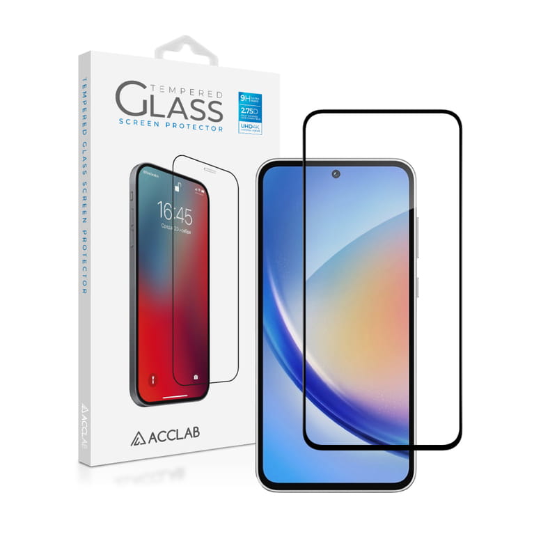 Защитное стекло ACCLAB Full Glue для Samsung Galaxy A35 SM-A356 Black (1283126588778)