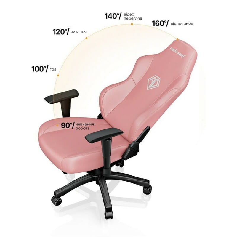 Крісло для геймерів Anda Seat Phantom 3 Size L Pink (AD18Y-06-P-PV)