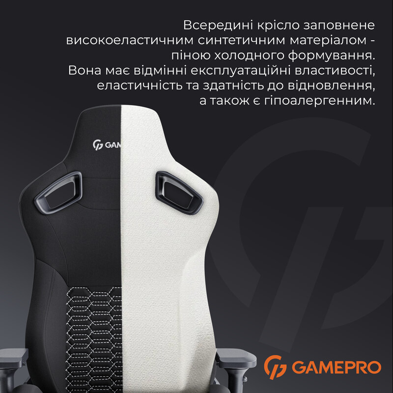 Крісло для геймерів GamePro GC900B Black