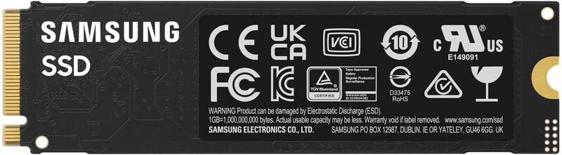 Накопичувач SSD  1ТB Samsung 990 EVO Plus M.2 2280 PCIe 5.0 x2 NVMe V-NAND TLC (MZ-V9S1T0BW)