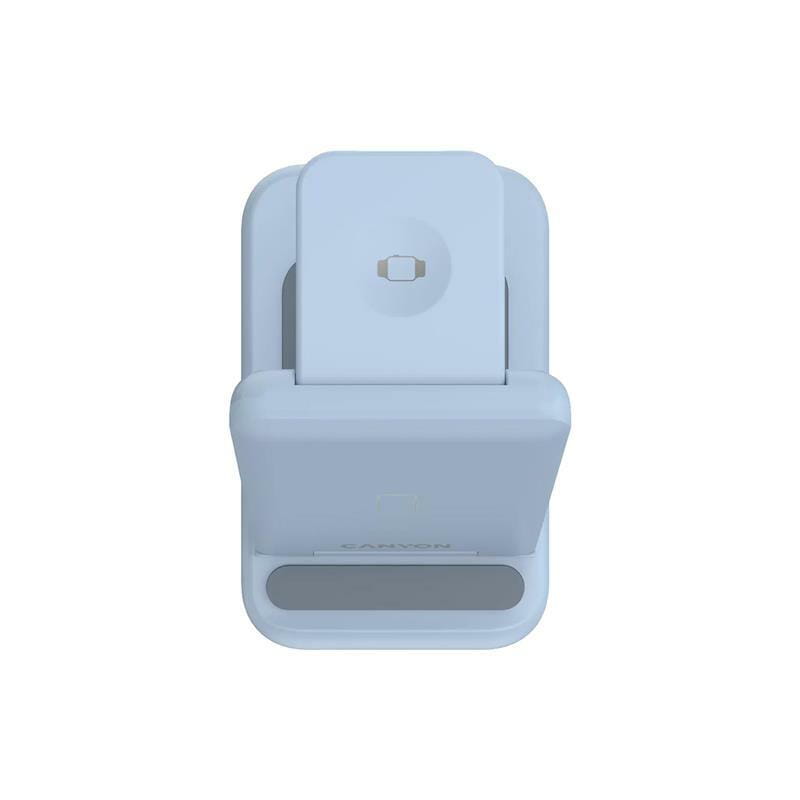 Бездротовий зарядний пристрій Canyon WS-304 15W 2in1 Blue (CNS-WCS304BL)