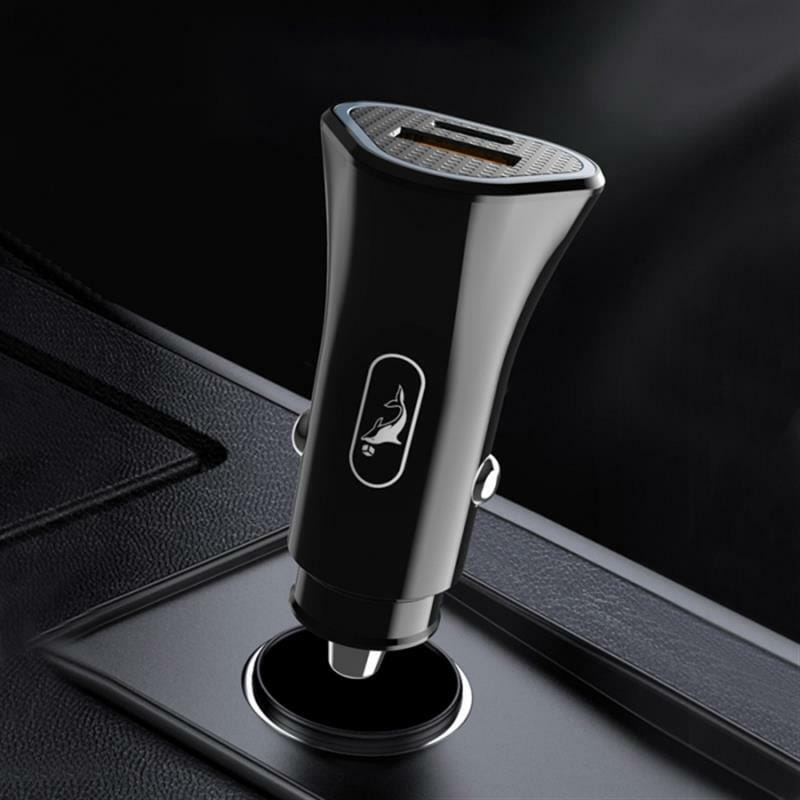 Автомобильное зарядное устройство SkyDolphin SZ16 PD+QC3.0 (2USB, 3.1A) Black (SDAZP-000090)