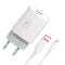 Фото - Сетевое зарядное устройство SkyDolphin SC06T (1USBx2.4A) White (SDMZP-000179) + кабель USB Type-C | click.ua
