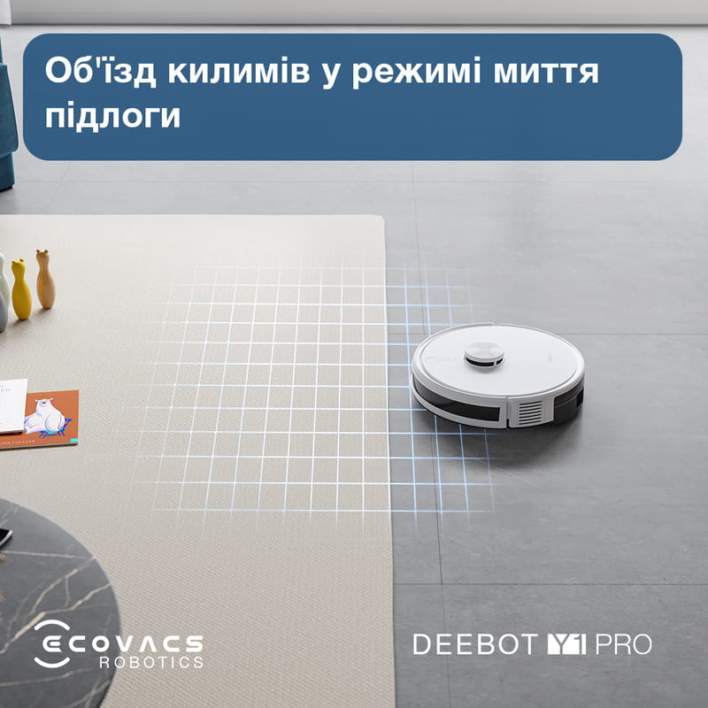 Робот-пылесос Ecovacs Deebot Ozmo Y1 Pro White (DLX34 White)