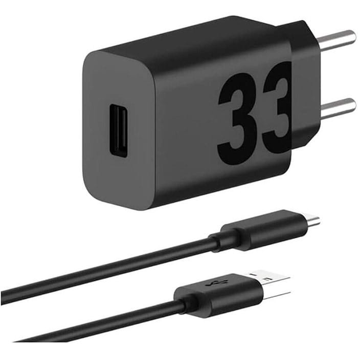 Зарядное устройство Motorola 33W Black + кабель Type-C (PG38C06448)