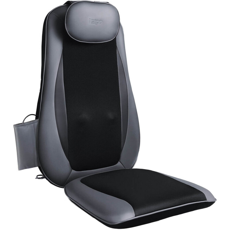 Масажна накидка на крісло Naipo Neck & Back Massager з підігрівом, вібрацією та функцією масажу Шіацу (MGBK-2606H)
