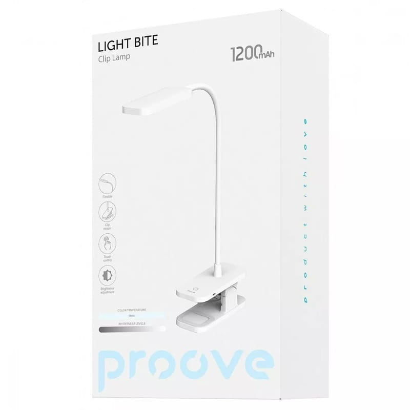 Настольная лампа LED Proove Light Bite 1200 mAh White (PLLB00010002)