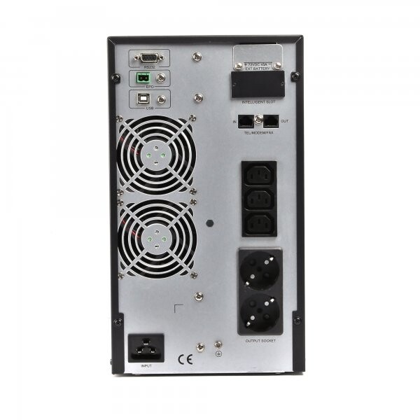 ИБП EnerGenie EG-UPSO-3000 3000VA, On-line, 3xIEC+2xSchuko, металл