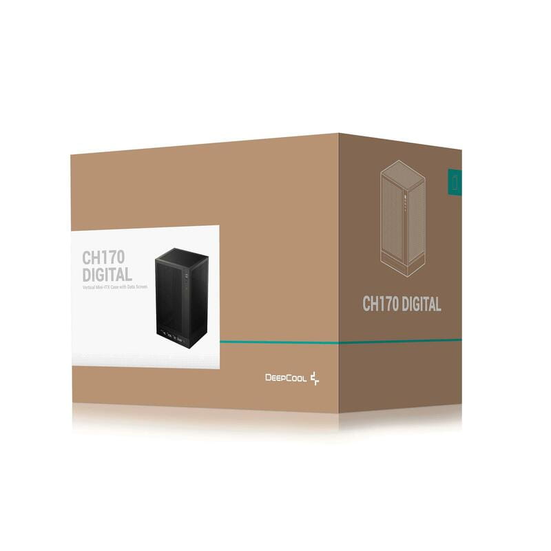 Корпус DeepCool CH170 Digital Black (R-CH170-BKNPI0D-G-1) без БП