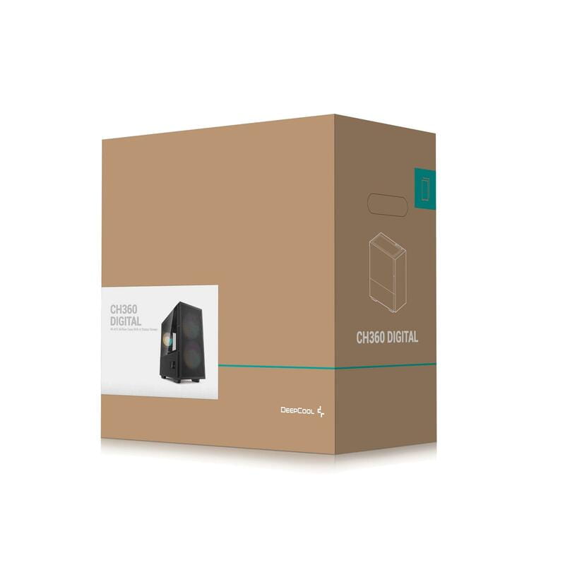 Корпус DeepCool CH360 Digital Black (R-CH360-BKAPE3D-G-1) без БП
