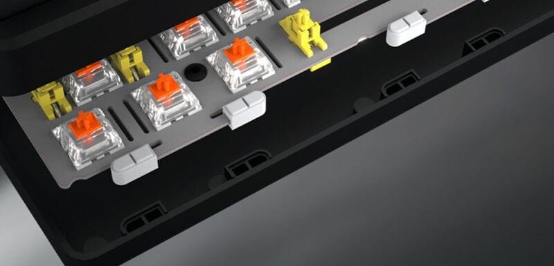 Клавіатура бездротова Hator Rockfall 3 Mecha TKL Wireless Orange Black (HTK850UA)