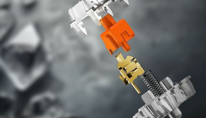 Клавіатура бездротова Hator Rockfall 3 Mecha TKL Wireless Orange Black (HTK850UA)