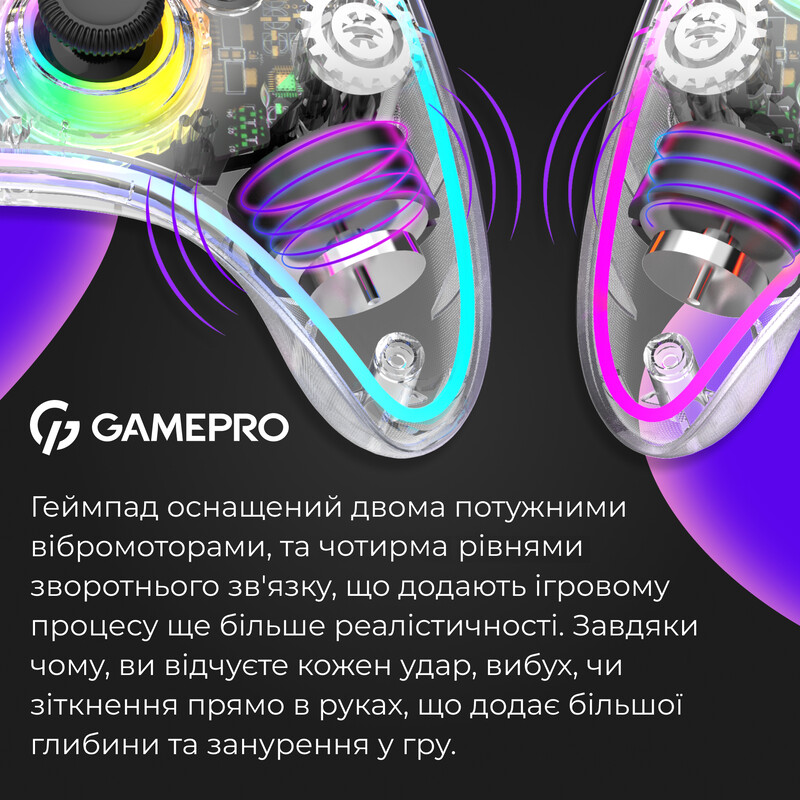 Геймпад GamePro GPX13T Transparent