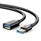 Фото - Кабель-удлинитель Ugreen US129 USB - USB (AM-AF), 3 м, Black (30127) | click.ua