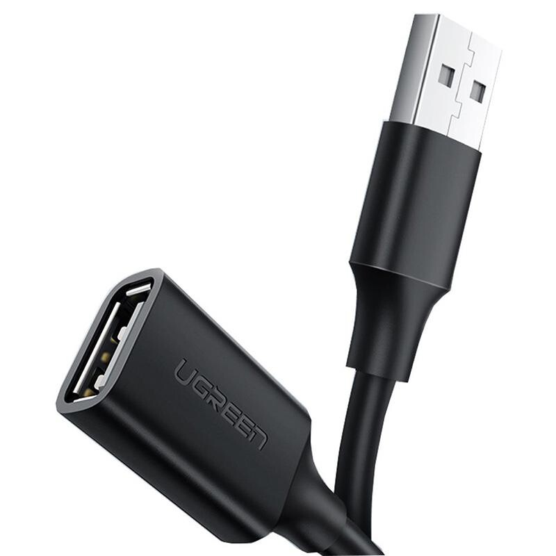 Кабель-удлинитель Ugreen US103 USB - USB (AM-AF), 3 м, Black (10317)