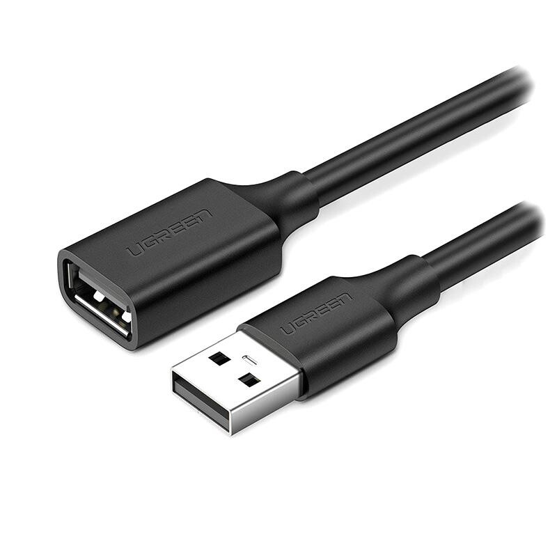 Кабель-удлинитель Ugreen US103 USB - USB (AM-AF), 3 м, Black (10317)
