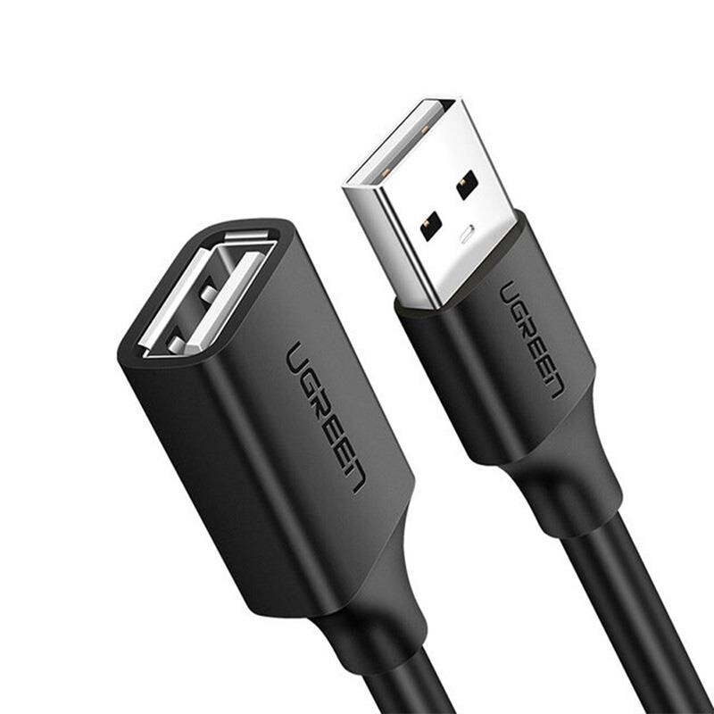 Кабель-удлинитель Ugreen US103 USB - USB (AM-AF), 3 м, Black (10317)